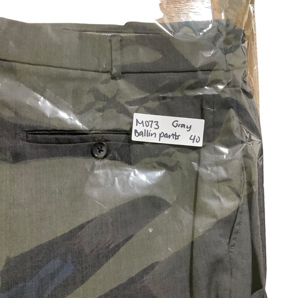 Ballin Wool Pants Sz 40W 32L Grey Super 120’s Comfort-EZE Slacks Trousers - Picture 9 of 9